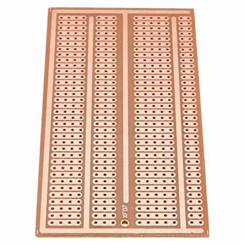 10Pcs 5X10cm Single Side Copper Prototype Paper PCB Breadboard 2-3-5 Joint Hole