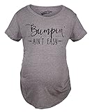 Crazy Dog Tshirts bumpin Ain't Easy Maternity Shirt Funny Baby Bell Pregnancy Tee