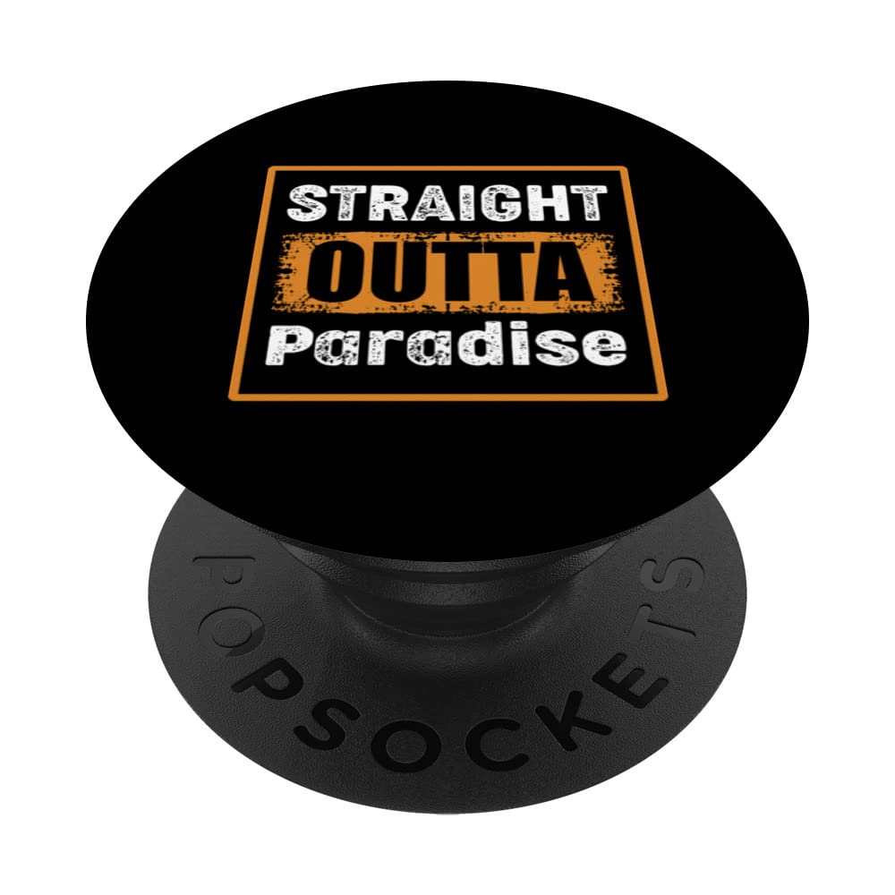 Straight Outta Paradise Nevada USA Retro Distressed Vintage PopSockets Swappable PopGrip