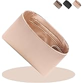 Purse Organizer Insert For Handbags, Tote Bag Organizer Insert, Silk Smooth Bag Organizer with Bottle Holder,Bag Organizer for Speedy,Neverfull,ONTHEGO,Artsy etc,4 Sizes