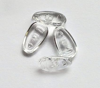 Sport Vision World 50 x Brille Nasenpads Silikon Tropfenförmig Einsteckbar/Einschraubbar