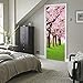 Fymural 3D Retro Stone Step Door Wall Mural Wallpaper Stickers Vinyl Removable Decals for Home Room Decoration 30.3x78.7