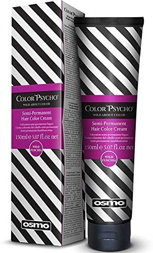 Color Psycho Tamer Semi-Permanent Hair Color Cream, Wild Fuschia 150 ml by Color Psycho