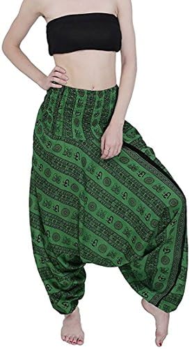 Pure Cotton Block Print Yoga Meditation Afghani Trouser Harem Pants for Mens & Womens