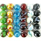 Big Game Toys~30 Deluxe Solid Color Replacement Marbles Aggravation Wahoo Chinese Checker Game 16mm (5/8