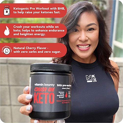Crush On Keto Exogenous Ketone Keto BHB Pre Workout Powder Drink 0g