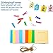 5 in 1 Colorful Bundle Kit Accessories for Fujifilm Instax Mini 9/8 Camera - Assorted Accessory Pack of Sticker Frames, Plastic Desk Frame, Hanging Clips with String (Basic)
