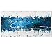 Abstract Seascape 100% Hand Painting Modern Oil Painting On Canvas Framed Dark Blue Sea Hand Painting Wall Art Ready to Hang On Bathroom Living Room Bedroom for Wall Decor Home Decoration 57