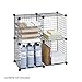 Safco Products Wire Cubes Organizer, 5279BL, Black, Easy-to-Assemble, Welding Open Wire Construction