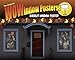 WOWindow Posters Zombie Breakout Two Male Zombies Halloween Window Decoration, Includes 34.5