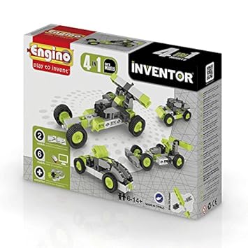 Engino Pico Cars 4 Models, Multi Color