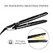 Flat Iron, Flat Irons , Hair Straightener with 1 inch 3D Floating Plate & Elasticity Cool Tip
