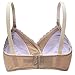 Unilove Women's Maternity Nursing Bra Cotton No Underwire for Breastfeeding (M, Beige)