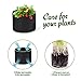 Delxo 10-Pack 3 Gallon Grow Bags Heavy Duty Aeration Fabric Pots Thickened Nonwoven Fabric Pots Plant Grow Bags with Handles