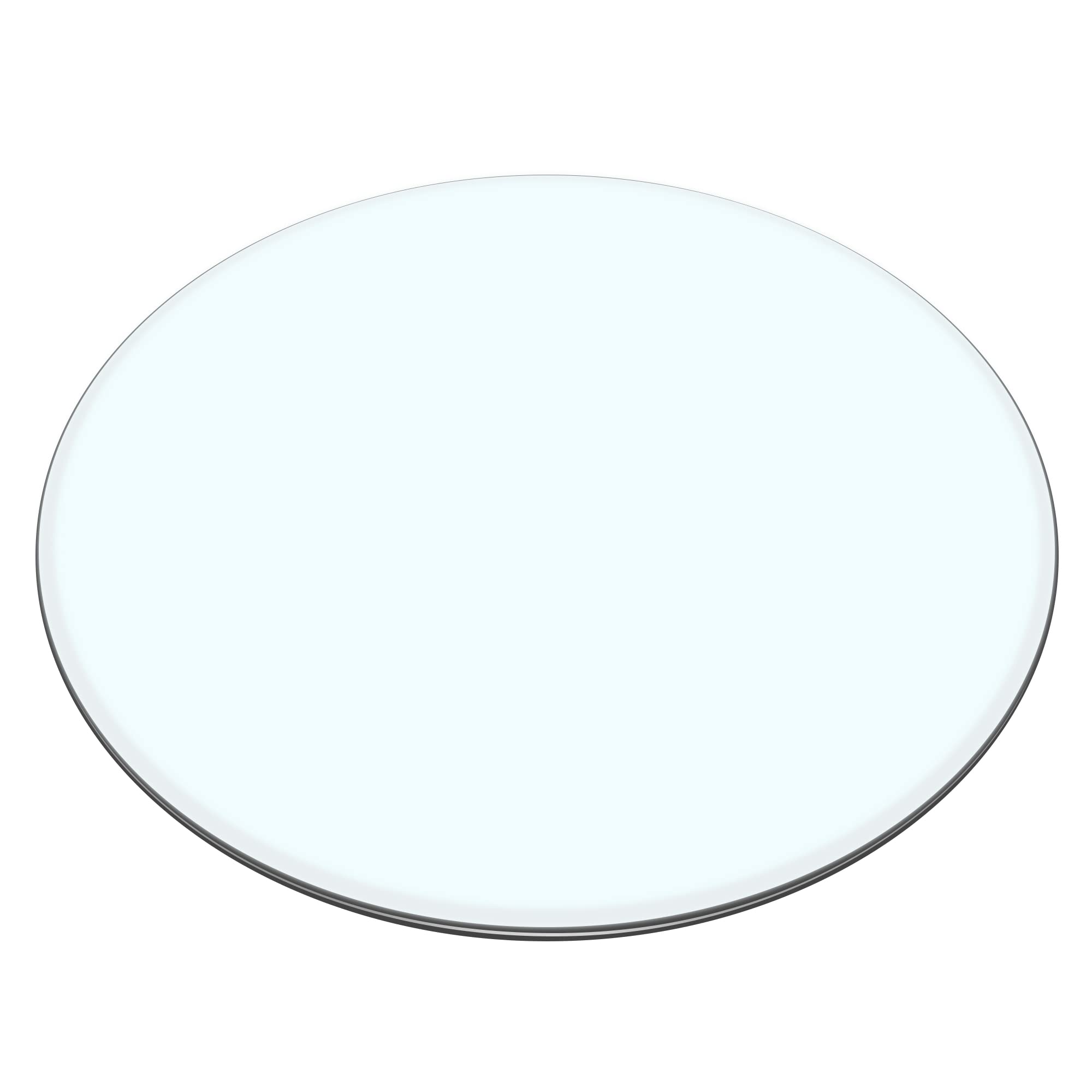 Btikita 20" Tempered Glass Table Top Round