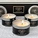 Caitlins Home Scented Candles Vanilla, Lavender, Rose Scents Natural Soy Wax, Portable Tin Travel Candle Gift Set