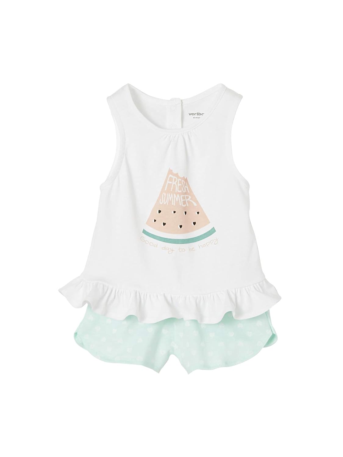 Vertbaudet Ensemble Bebe Fille 2 Pieces Debardeur Short Blanc 3m 60cm Ensembles Bebe Puericulture Lawawarenesssociety In