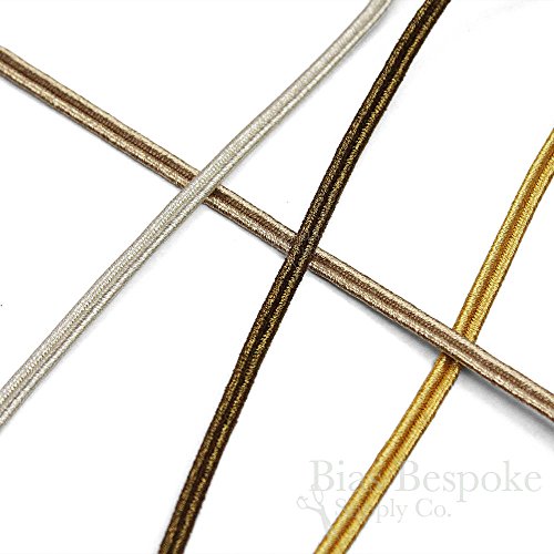 5 Yards of ALIK 6mm, Bullion Soutache Braid, Dull Gold