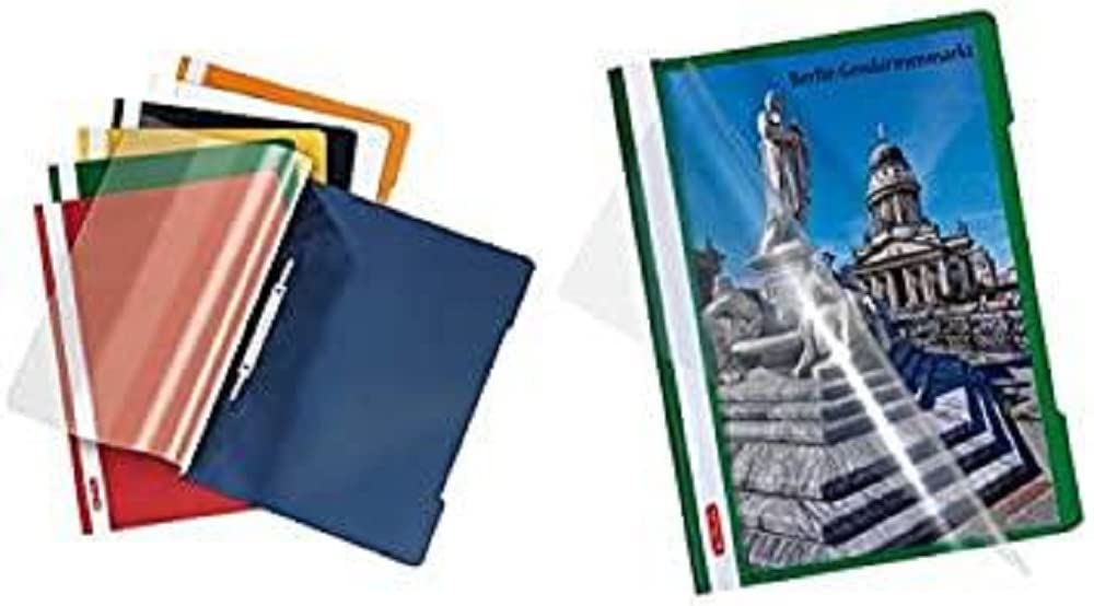 Herlitz 11317112 Spiral Binder A4 Coloured Card Assorted Colours