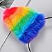 Lux Accessories Gay Pride Rainbow Furry Cat Ear Kitty Headband Hair Accessories