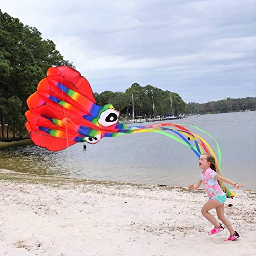 image for Cool Bank 2PCS Large Rainbow Octopus outdoor kite for kids and Adults 