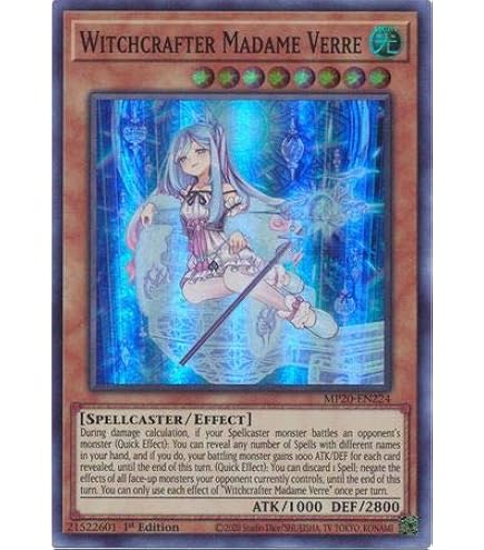 遊戯王　PSA10　WITCHCRAFTER MADAME VERRE PSA 10 Gem Mint Witchcraft Madame Verre DBIC-JP019 Secret