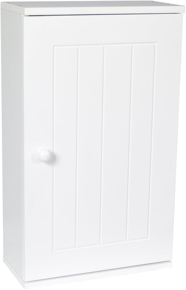 Bath Vida Priano 1 Door Bathroom Wall Cabinet, White, 15Dx60Wx50H cm approx - Image 5