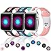 Haveda Sport Bands Compatible for Apple Watch 42mm/44mm, Breathable Silicone Replacement for Apple Watch, iWatch Series 4/3/2/1,Women Men Kids 42mm/44mm S/M Black/Pink, Blue/Teal, White/Pink