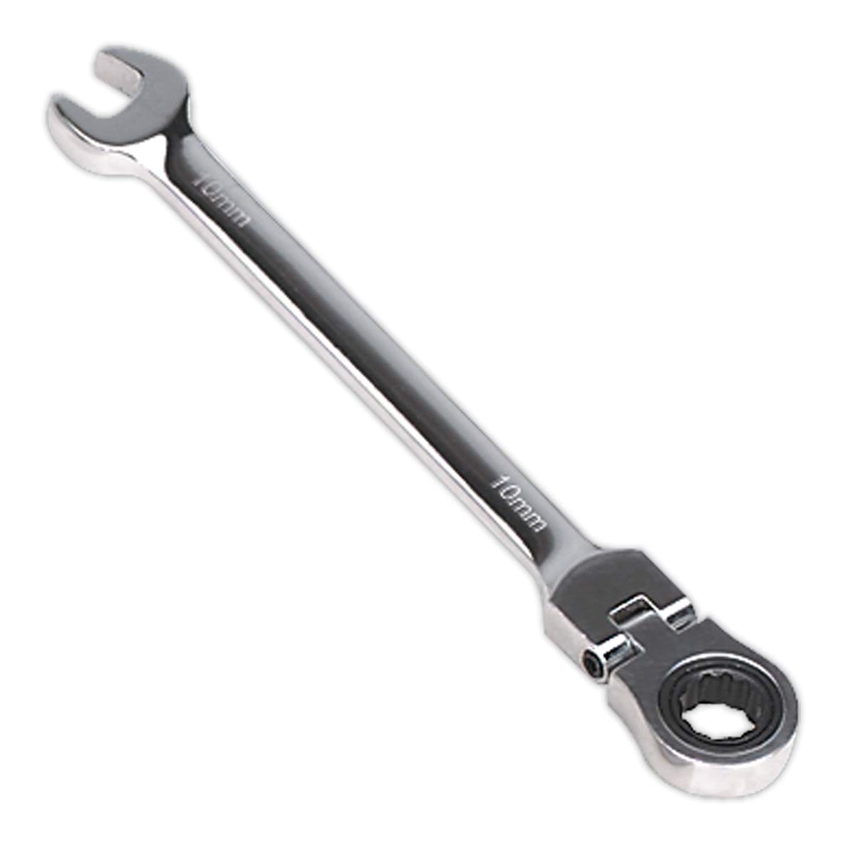 Sealey Fhrcw10 Flexi-Head Ratchet Combination Spanner 10Mm