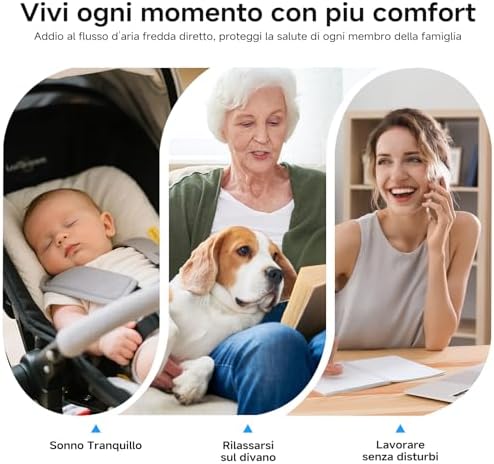 Deflettore Condizionatore Universale, Deviatore Aria Condizionata Regolabile Portatile, Deflettori per Condizionatori de Parete, Paravento Climatizzatore per Casa, Ufficio, Camera (Bianco)
