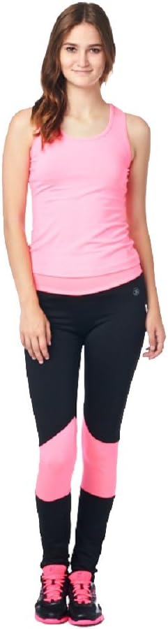 Women's 2 Piece Active Training Gym Outfit with Knee Stripe Silhouette Set
