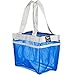YaeloDesign Shower Caddy Portable Bathroom Mesh Tote Organizer with 7 Storage Compartments Blue