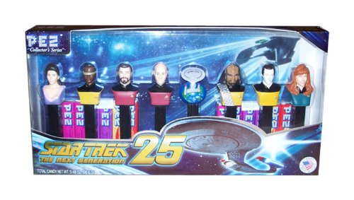 Star Trek Next Generation 25th Anniversary Limited Edition Collectible PEZ Set