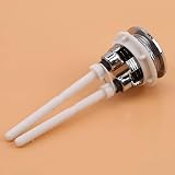 KtbeYTi 2 Pcs Standard 38 mm Toilet Button Dual Push Button Silver view 4