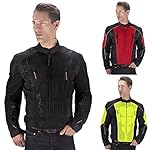 Viking Cycle Warlock Motorcycle Mesh Jacket (Black-L)