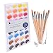 Watercolor Cake Set, 36 Watercolor Paint Set and 12 Paint Brushes. This Watercolors Set are Great for Children / kids and beginner artists. The perfect brushes and water color pan set.