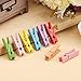 【150 Pieces】 Wooden Clips,MCIRCO Mini Colored Natural Wooden Clothespins Photo Paper Peg Pin Craft Clips with Jute Twine