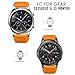 MoKo Band Compatible with Samsung Galaxy Watch 3 45mm Band/Galaxy Watch 46mm Band/Gear S3 Frontier/Classic, 22mm Soft Silicone Replacement Band Sport Strap for Men Women, Orange