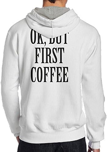 Men OK But First Coffee Mens Funny Novelty Gift Idea Gift Funny T Shirt White M