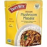 Tasty Bite Indian Entree Mushroom Masala 10 Ounce (Pack of 6), Fully Cooked Indian Entrée with Mushrooms &amp; Potatoes in a Richly Spiced Sauce, Vegan, Gluten Free, Microwaveable, Ready to Eat