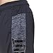 TapouT Men's Performance Heather Workout Gym & Running Shorts w Pockets - 12 Inch Inseam - Ebony Court King, Small