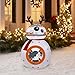 Airblown Inflatable-BB-8 w/Reindeer Ears and Scarf-MD Star Wars 4.5 ft tall by Gemmy Industries (1)