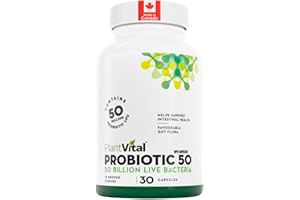 PlantVital Probiotics for Women - 50 Billion Cfu 15 Bacteria Strains - Made in Canada, Health Canada Licensed - Probiotic Sup