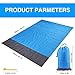 IWISHLIGHT Outdoor Beach Blanket/Compact Pocket Blanket, Beat Sand Proof Waterproof Mat 55×78inch for Picnic, Beach, Hiking and Music Festival Keep Everything Clean and Perfect.thumb 4