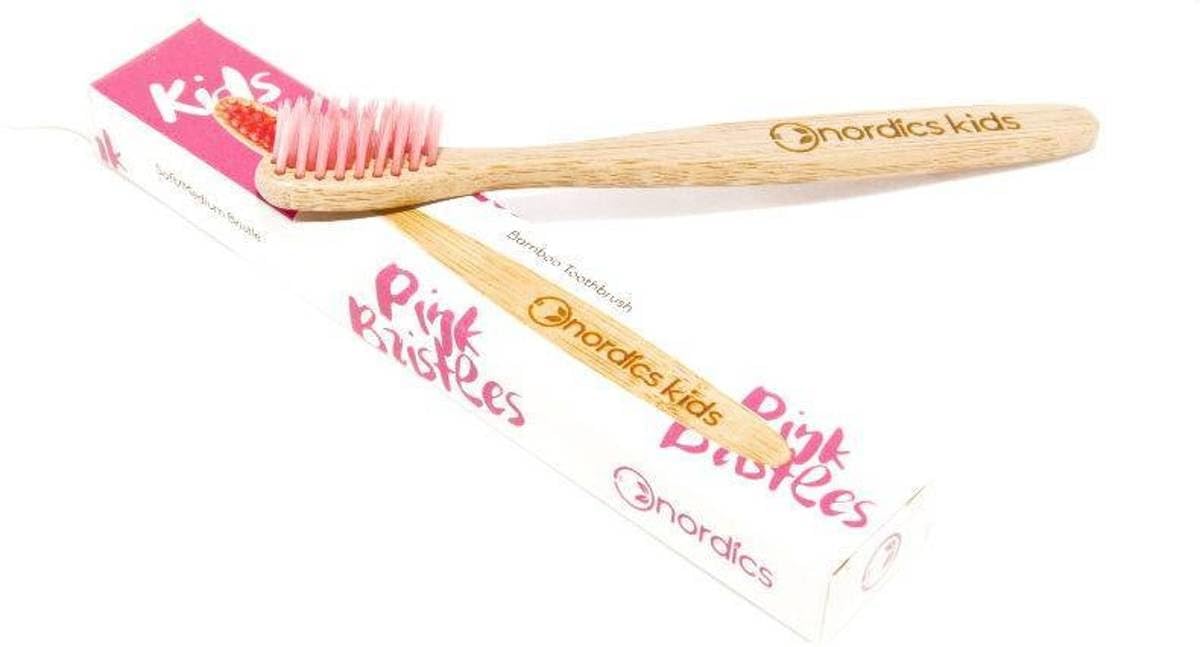 Nordics Oral Care Bambu Children's Toothbrush - Pink 100 ml