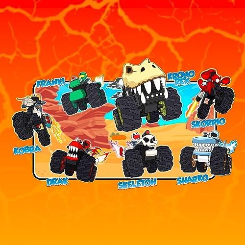 - Quad Franki, vehículo de Juguete con diseño de Frankenstein, con 1 Figura de un Rider, más de 12 Piezas Intercambiables, para niños y niñas Desde 4 años, Famosa (WAP01300)