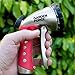 Garden Hose Nozzle, Water Hose Sprayer, 10 Spray Patterns, Heavy Duty Leak Proof Zinc Alloy Design, Rust Resistant Chrome Plating, Flow Control for Precise Water Pressure, Bonus 2 Washers