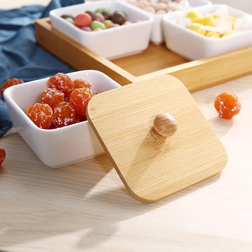 thumbnail image 2 of Ceramic Orange Chip And Dip Serving Tray - 10 Inch Hand-Painted Appetizer Platter For Snacks, Fruits, And Veggies 2 of 5