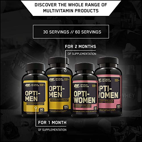 Optimum Nutrition OptiMen Multivitamin Supplements for Men with Vitamin D, Vitamin C, Vitamin A