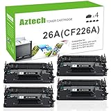 Aztech 4 Pack Compatible for HP 26A CF226A 26X CF226X Black Toner Cartridge 3